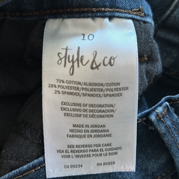 Style & Co. Boot Leg Jeans Size 10 - Picture 7 of 7